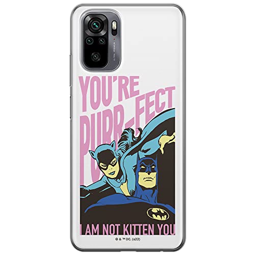ERT GROUP etui na telefon Xiaomi REDMI NOTE 10/ 10S, case oryginalny i oficjalnie licencjonowany przez DC, wzór Batman 067, optymalnie dopasowane, plecki z TPU