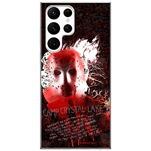 ERT GROUP etui na telefon Samsung S22 ULTRA, case oryginalny i oficjalnie licencjonowany przez Horror, wzór Friday the 13th 016, optymalnie dopasowane, plecki z TPU