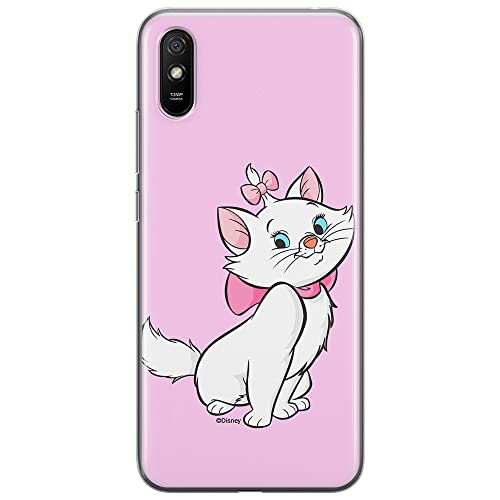 ERT GROUP etui na telefon Xiaomi REDMI 9A, case oryginalny i oficjalnie licencjonowany przez Disney, wzór Marie 007, optymalnie dopasowane, plecki z TPU