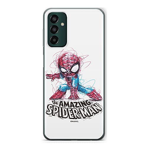 ERT GROUP etui na telefon Samsung M13 4G, case oryginalny i oficjalnie licencjonowany przez Marvel, wzór Spider Man 021, optymalnie dopasowane, plecki z TPU