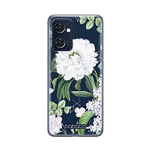 ERT GROUP etui na telefon Oppo RENO 7 5G, case oryginalny i oficjalnie licencjonowany przez Babaco, wzór Flowers 031, optymalnie dopasowane, plecki z TPU