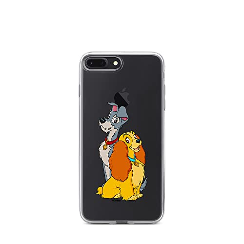 ERT GROUP etui na telefon Apple Iphone 7 PLUS/ 8 PLUS, case oryginalny i oficjalnie licencjonowany przez Disney, wzór Lady and the Tramp 003, plecki z TPU częściowo przeźroczyste