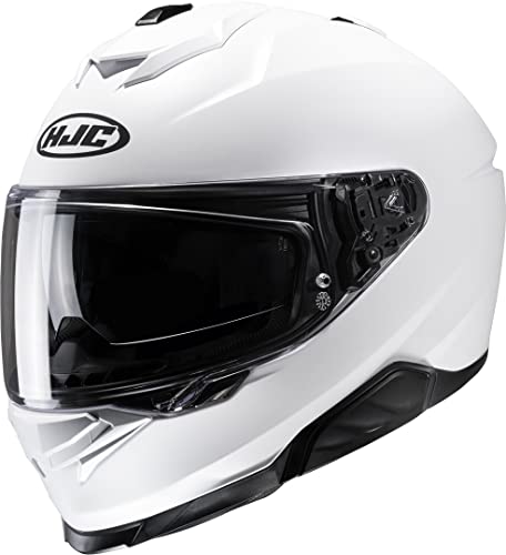 HJC, kask motocyklowy I71 semi flat pearl white, XXL