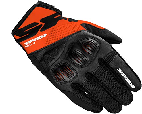SPIDI Flash-R Evo rękawice motocyklowe (czarny/pomarańczowy, S)