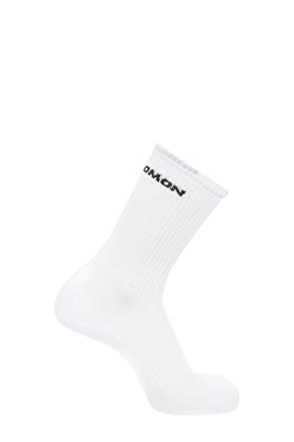 Salomon Unisex Flow Crew 3-pak biało-czarne skarpety