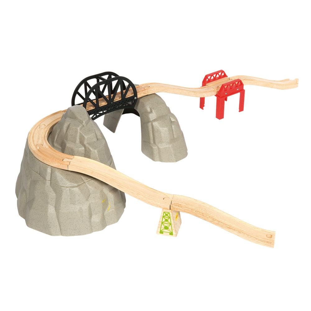 BigjigsRail Zestaw do rozbudowy kolejek - Góra Rocky BJT139