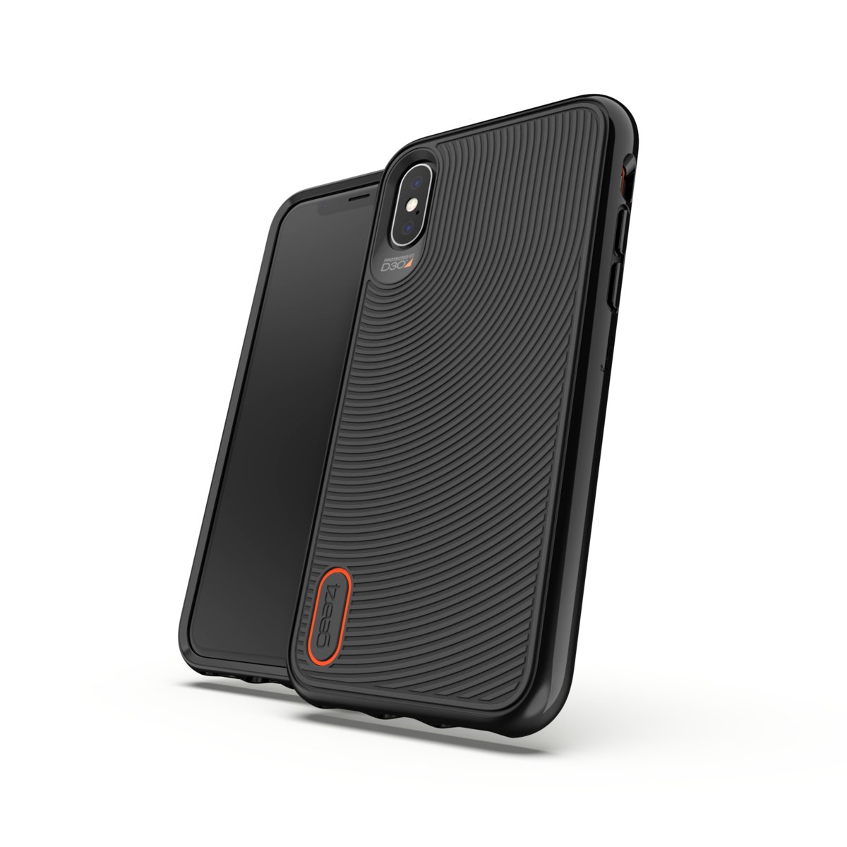Gear4 D3O Battersea czarne etui obudowa na tył Apple iPhone X CZARNY NA TYŁ TWORZYWO SZTUCZNE 33671