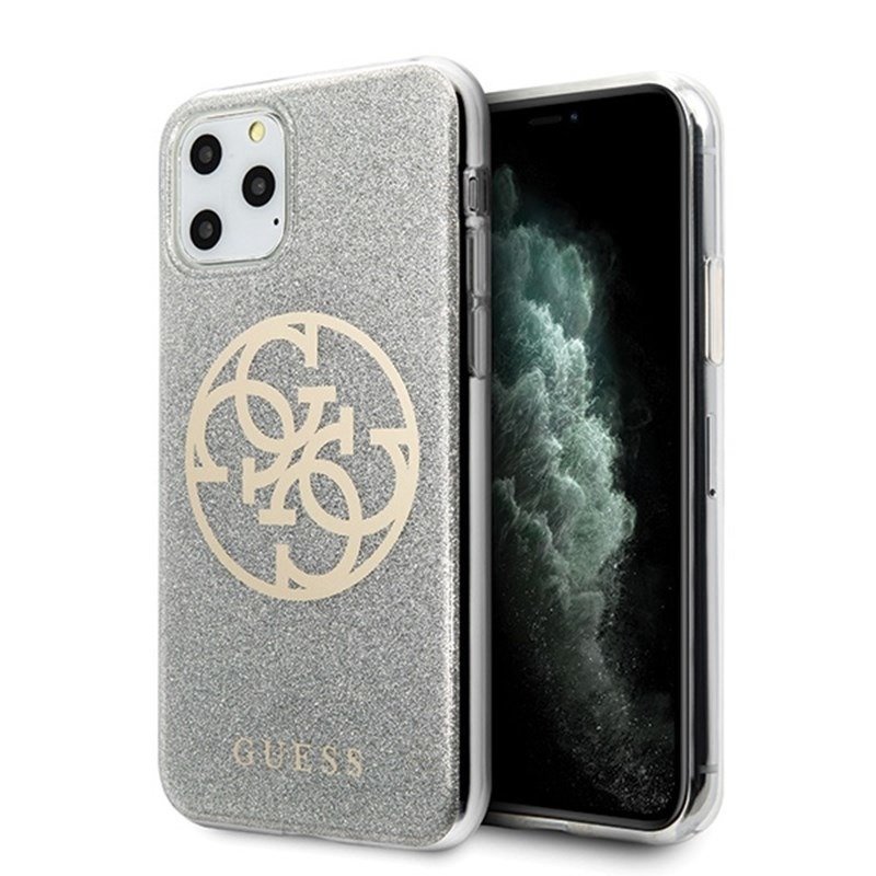 Guess Obudowa dla telefonów komórkowych 4G Glitter Circle pro iPhone 11 Pro GUHCN58PCUGLLG Szary
