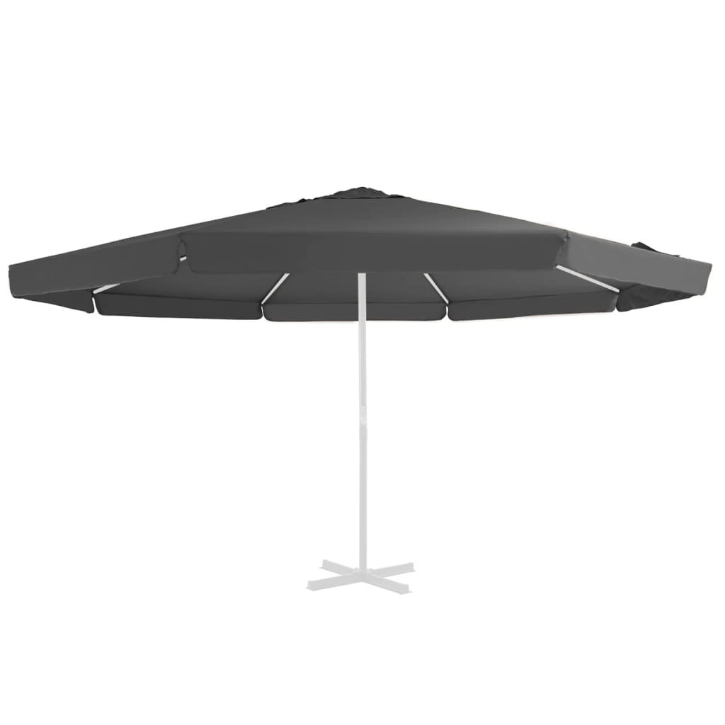 vidaXL Pokrycie do parasola ogrodowego, antracytowe, 500 cm 312540