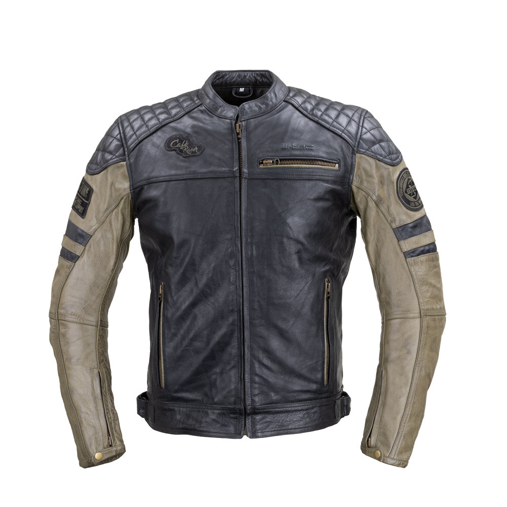 W-TEC Męska skórzana kurtka motocyklowa W-TEC Kostec, Czarny, 3XL 22153-3XL