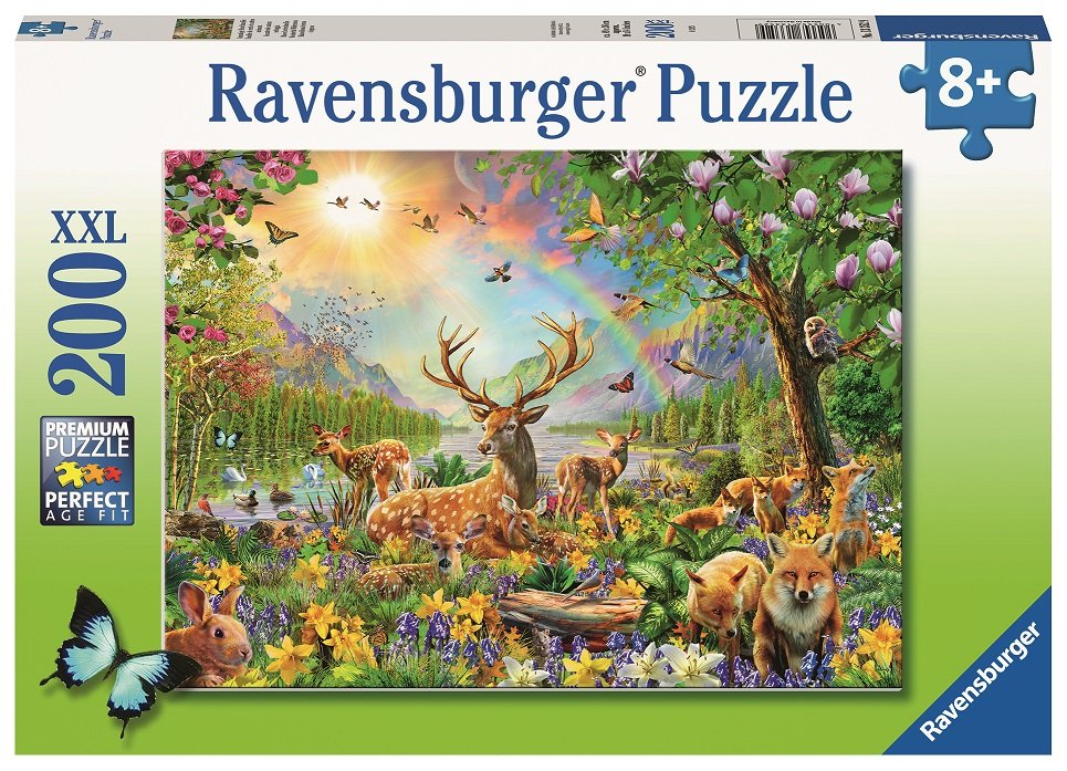 Puzzle 2D, Leśne zwierzęta, 200 el.