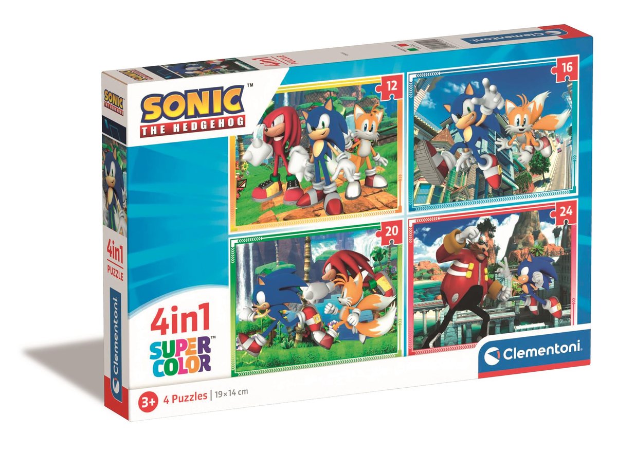 Puzzle, 4w1, Sonic (21522), 12+16+20+24el.