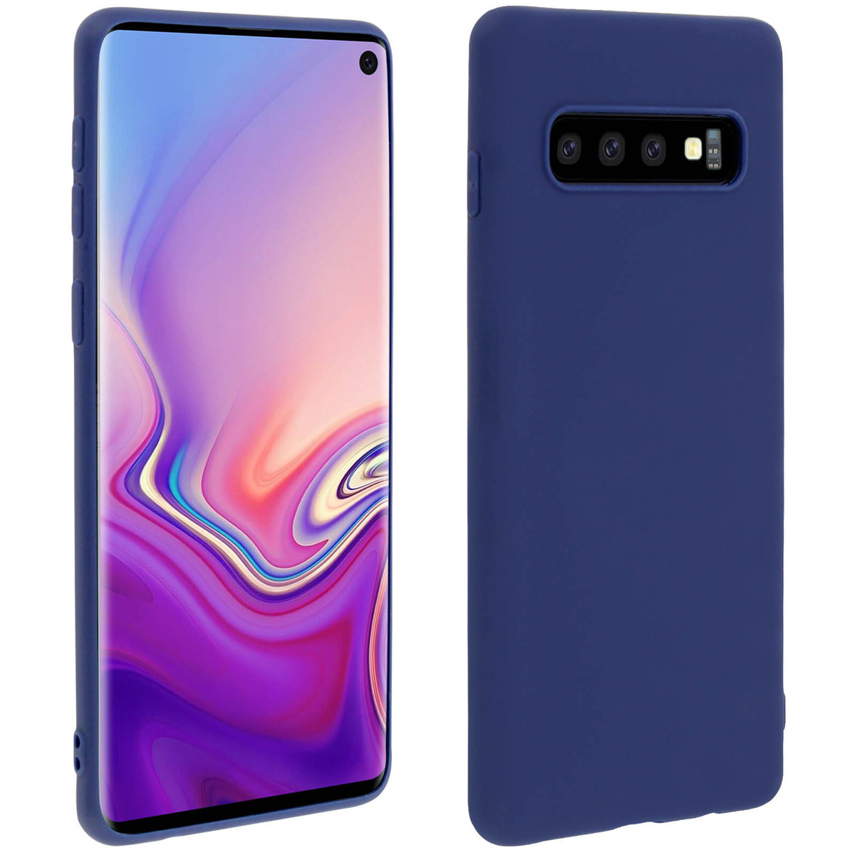 Etui do Samsunga Galaxy S10, miękkie w dotyku etui, silikonowe etui – Niebieskie