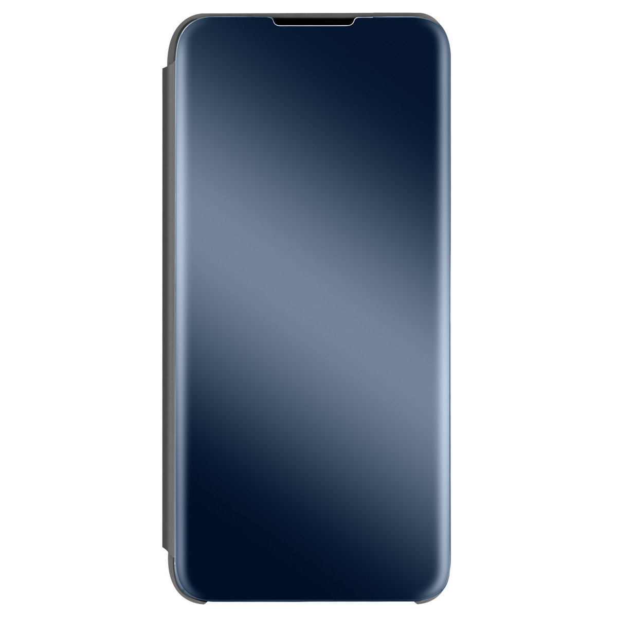 Etui Folio do Galaxy A22 5G Klapka Przezroczysta konstrukcja Uchwyt wideo Czarny