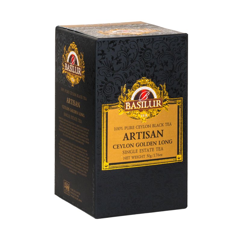 Basilur CEYLON GOLDEN LONG herbata czarna CEJLOŃSKA liściasta - 50 g