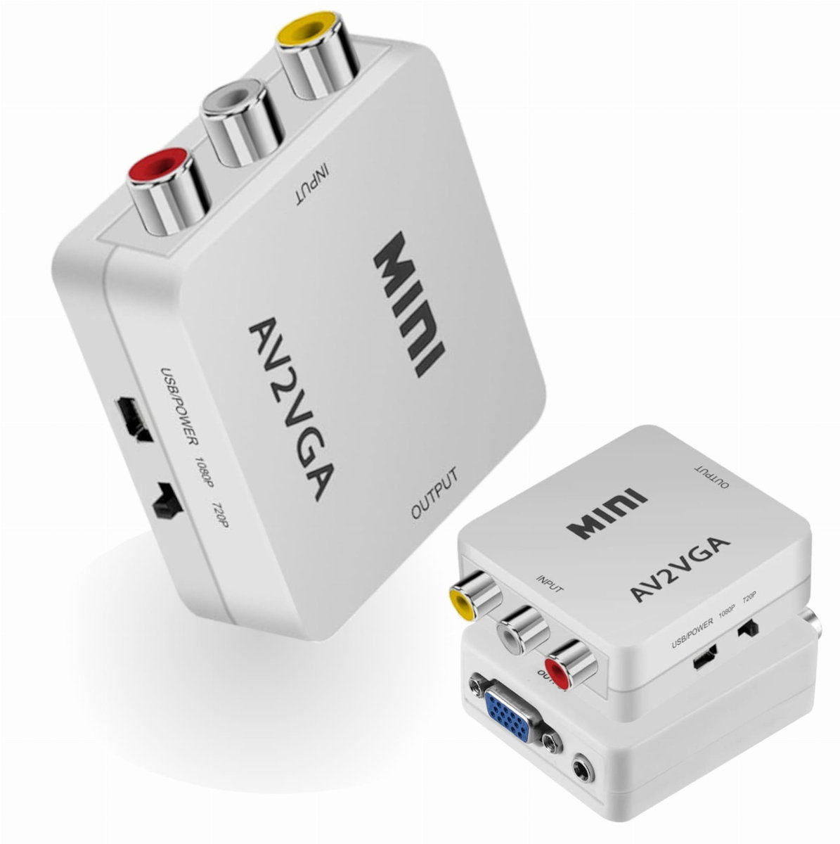 Konwerter Av Rca 3x Cinch - Vga audio przejściówka