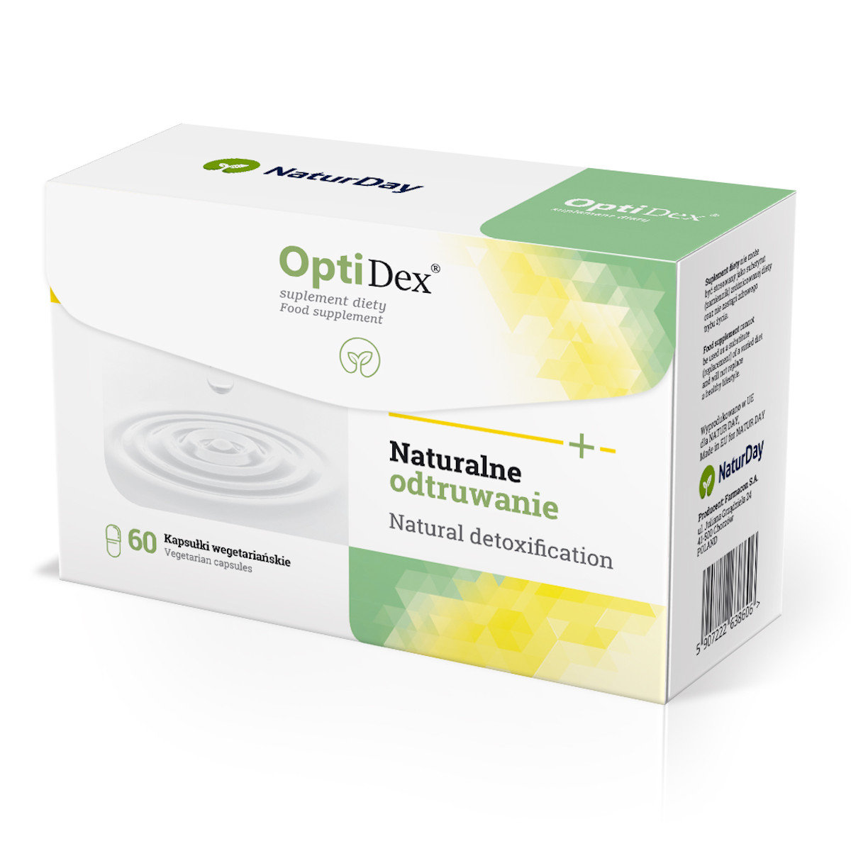 NaturDay OptiDex Spirulina, Detoks organizmu, 60 kaps.