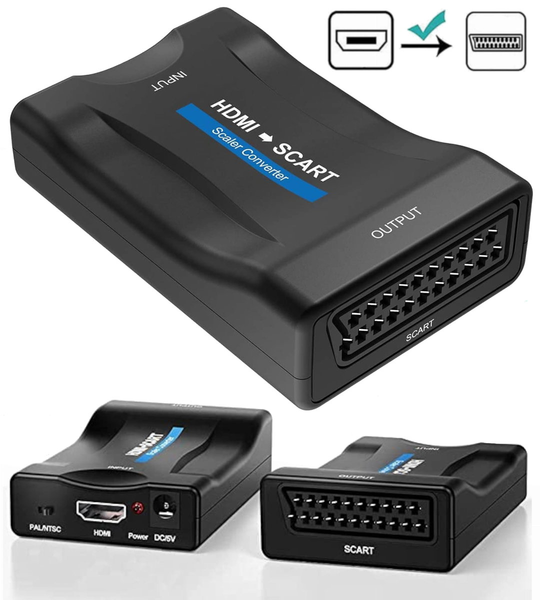 Konweter Obrazu i dźwięku z Hdmi na Scart / Euro
