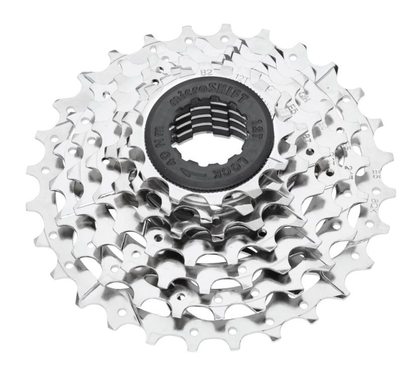 microSHIFT microSHIFT MTB Cassette 7-speed 12-28T Nickel, srebrny 12-28T 2022 Kasety MS-CAS-0050|1|unis