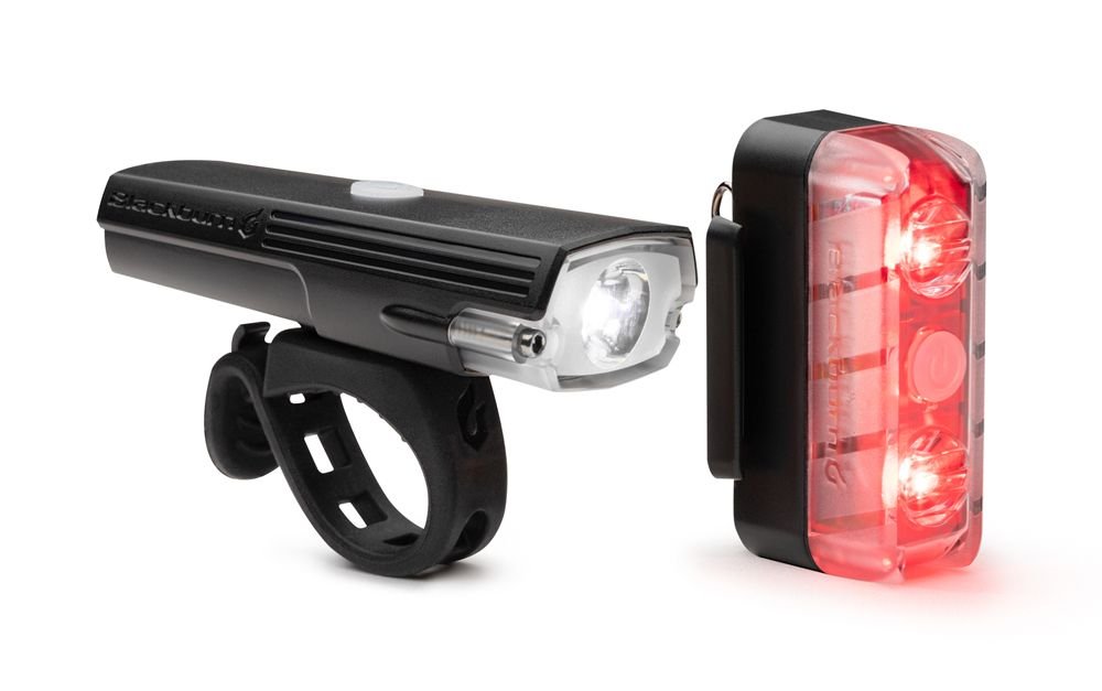 Zestaw lampek rowerowych BLACKBURN DAYBLAZER przód 400 lumenów, tył 65 lume