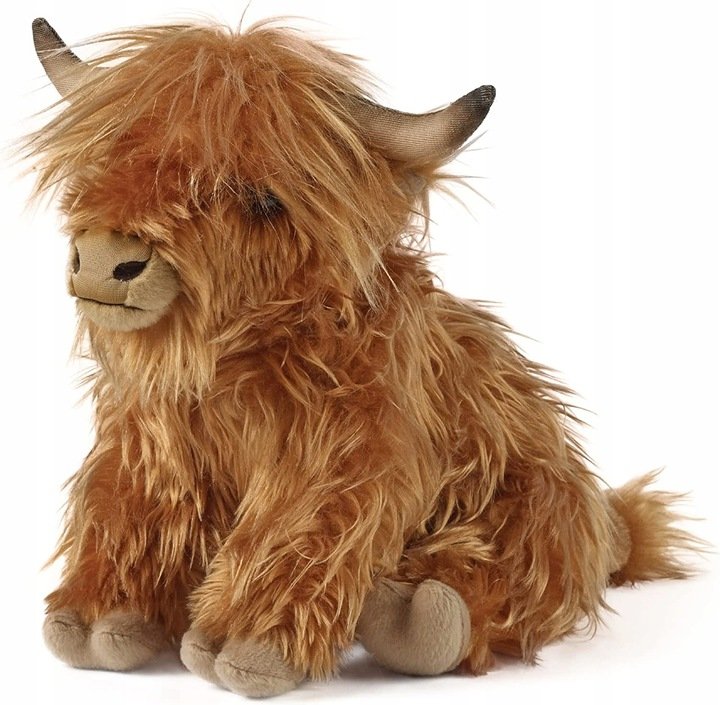 Krowa Szkocka Maskotka Pluszak Highland Cattles Żubr Byk Przytulanka Miś Maskotka 25cm