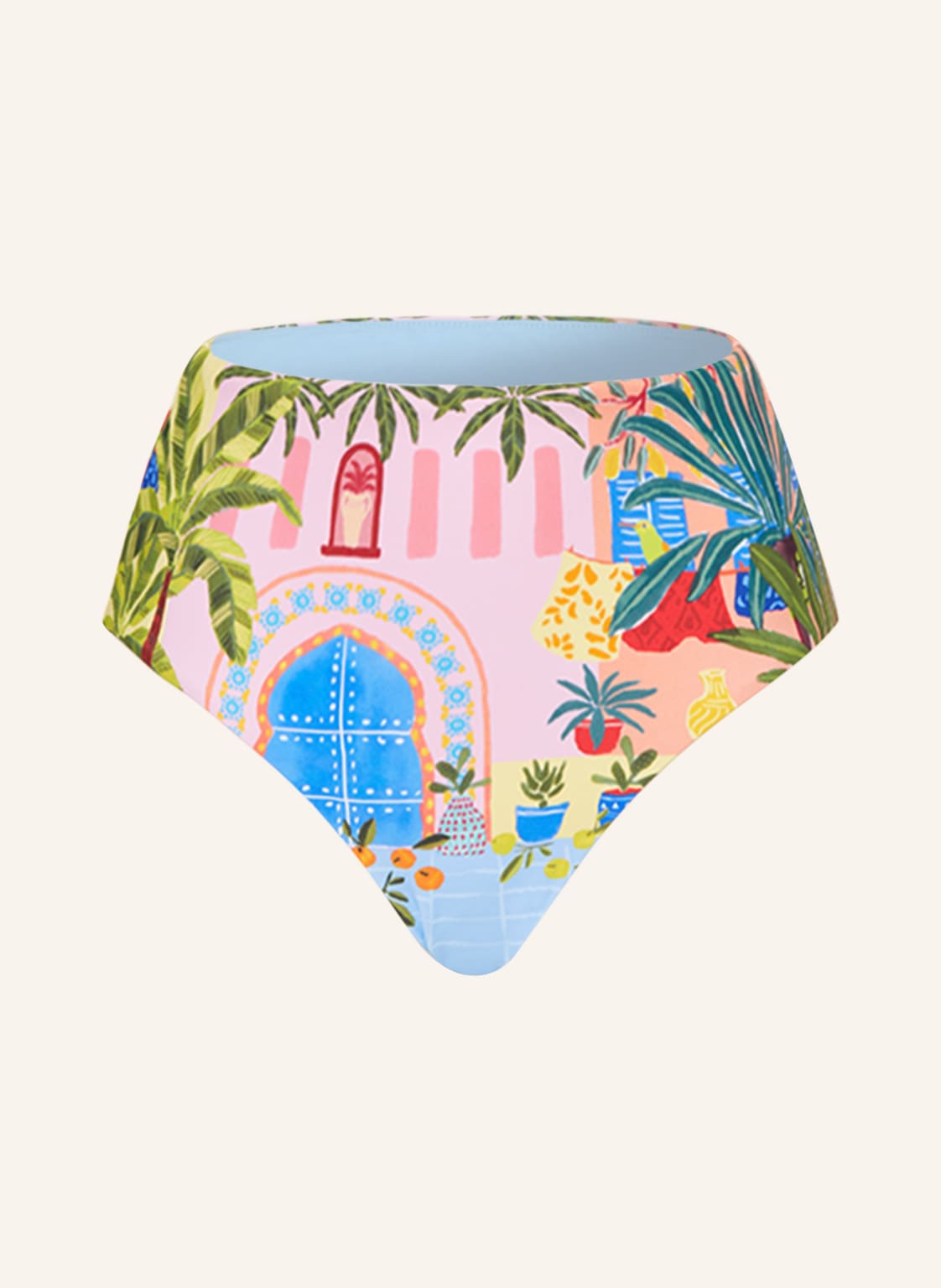 Seafolly Dół Od Bikini Z Wysokim Stanem On Vacation blau