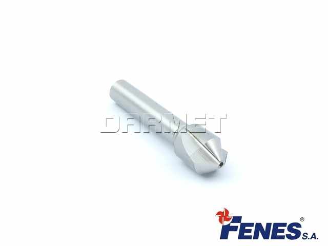 HSS Pogłębiacz stożkowy 3-ostrzowy 90° z chwytem walcowym, DIN 335-C 12,4MM