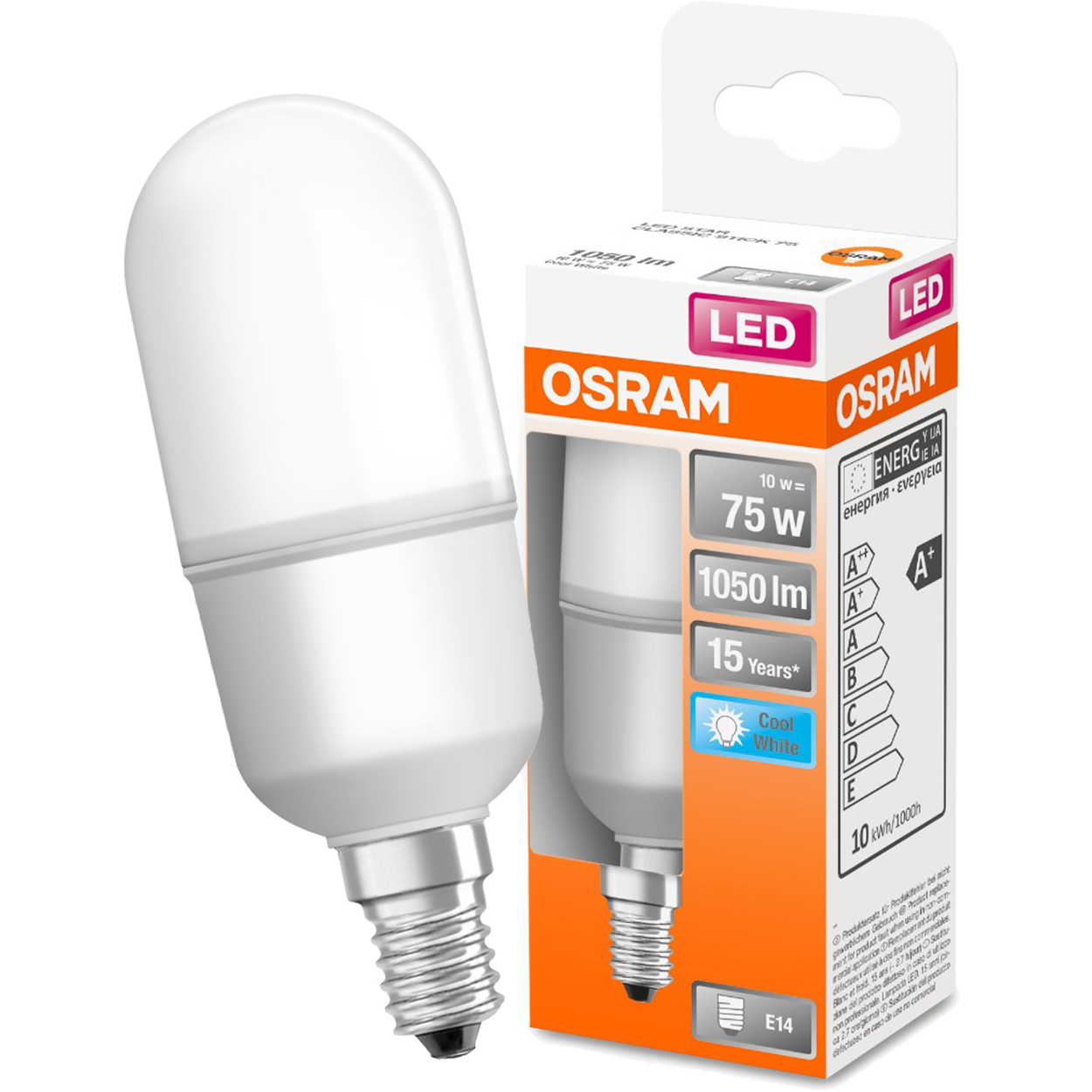 Żarówka LED E14 9 W = 75 W 1050 lm Neutralna biel Osram