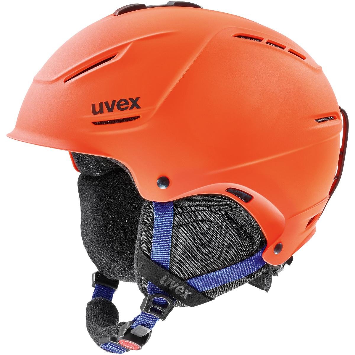 Uvex P1Us 2.0 Kask, orange-blue mat 52-55cm 2019 Kaski narciarskie S5662118003
