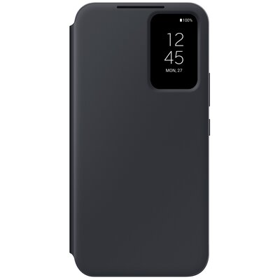 Samsung Smart View Wallet Case etui Samsung Galaxy A54 5G pokrowiec z inteligentną klapką okienkiem portfel na kartę czarne (EF-ZA546CBEGWW)
