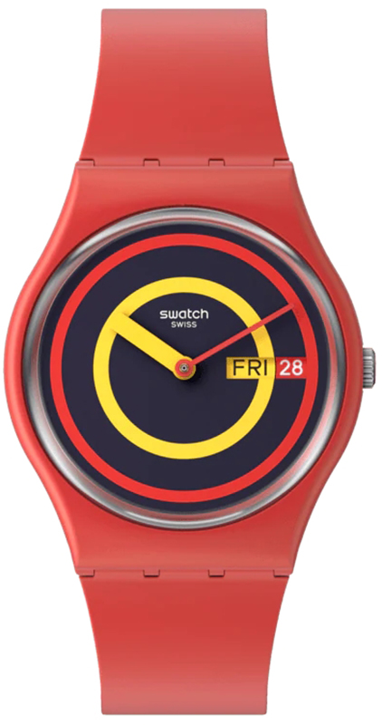 Zegarek Swatch SO28R702 SWATCH CONCENTRIC RED - Natychmiastowa WYSYŁKA 0zł (DHL DPD INPOST) | Grawer 1zł | Zwrot 100 dni