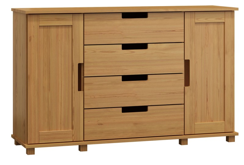 Komoda sosnowa drewniana nr4 Modern 120x100x42 olcha