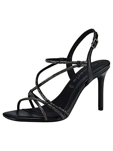 Tamaris Sandały damskie 1-1-28332-20, black metallic, 40 EU