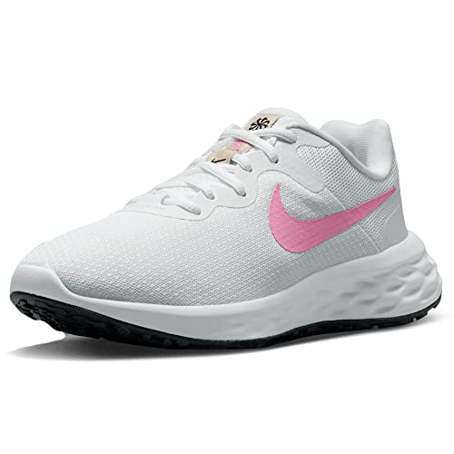 Nike Revolution 6 Next Nature, Trampki damskie, White Pink Spell Fossil Stone Black, 39 EU