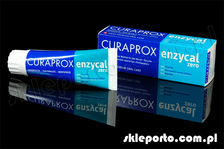 Curaprox Enzycal ZERO - pasta przeciw próchnicy z systemem laktoperoksydazy - 75 m - stosowana u dzieci i dorosłych SLS free