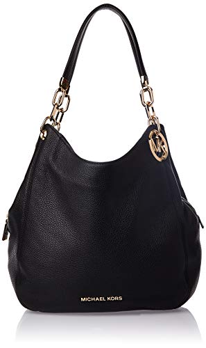 Michael Kors Damska torba na ramię Lg Chain Shldr, L, Czarny, Large