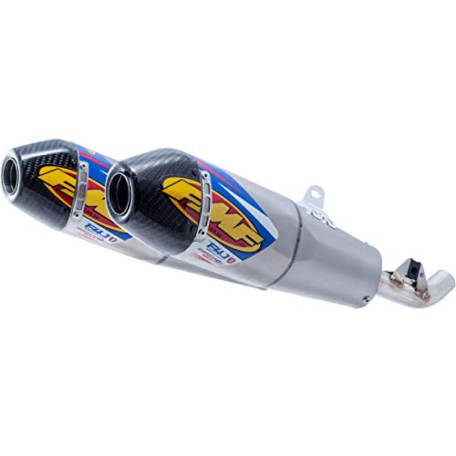 FMF Racing 041549 Tłumik końcowy Dual 4.1 RCT Honda 450 CRF, aluminium z karbonową końcówką końcową