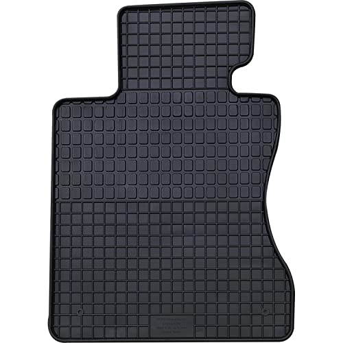 PETEX Dopasowanie kierowcy gumowa mata premium 1-częściowa czarna