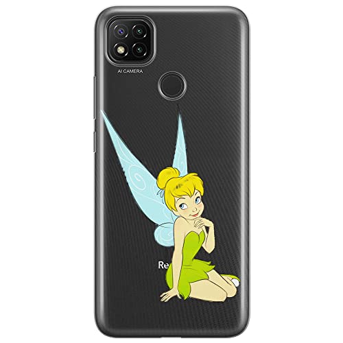 ERT GROUP etui na telefon Xiaomi REDMI 9C, case oryginalny i oficjalnie licencjonowany przez Disney, wzór Tinker Bell 005, optymalnie dopasowane, plecki z TPU częściowo przeźroczyste