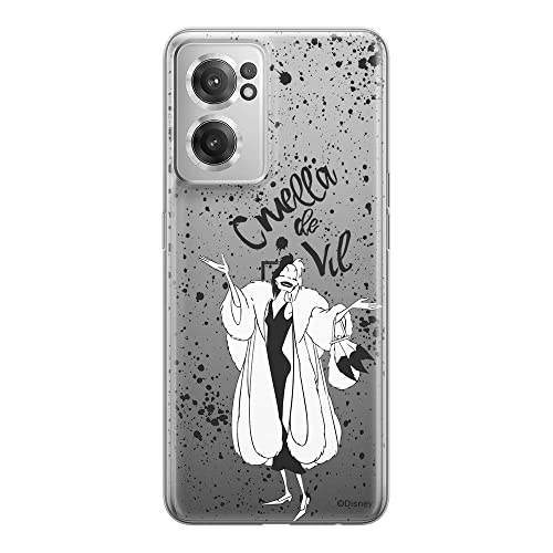 Etui Cruella 001 Disney Nadruk częściowy Przeźroczysty Producent: OnePlus, Model: NORD CE 2