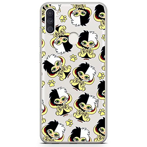 ERT GROUP etui na telefon Samsung A11 / M11, case oryginalny i oficjalnie licencjonowany przez Disney, wzór Cruella 007, optymalnie dopasowane, plecki z TPU częściowo przeźroczyste