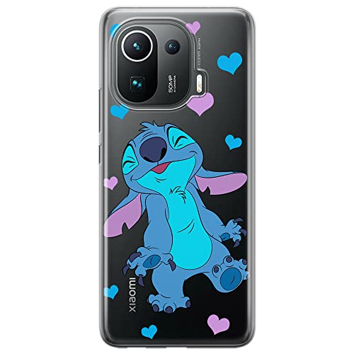 ERT GROUP etui na telefon Xiaomi MI 11 PRO, case oryginalny i oficjalnie licencjonowany przez Disney, wzór Stitch 014, optymalnie dopasowane, plecki z TPU częściowo przeźroczyste