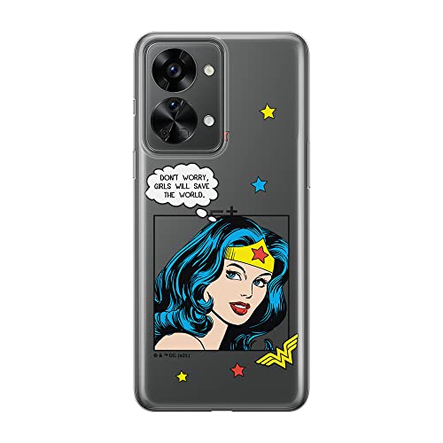 ERT GROUP etui na telefon Oneplus NORD 2T 5G, case oryginalny i oficjalnie licencjonowany przez DC, wzór Wonder Woman 028, optymalnie dopasowane, plecki z TPU częściowo przeźroczyste
