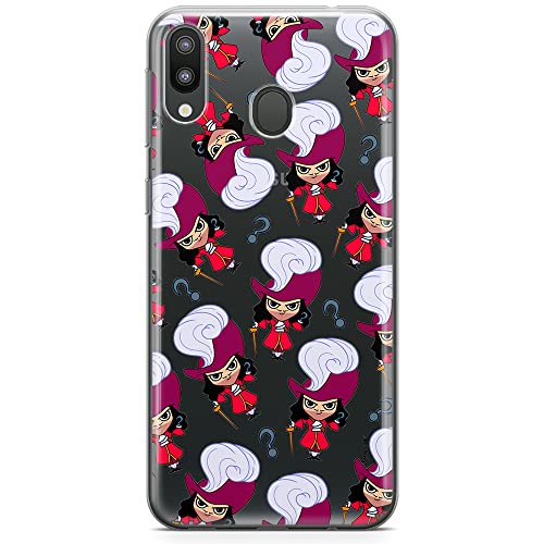 ERT GROUP etui na telefon Samsung M20, case oryginalny i oficjalnie licencjonowany przez Disney, wzór James Hook 002, optymalnie dopasowane, plecki z TPU częściowo przeźroczyste