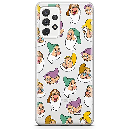 ERT GROUP etui na telefon Samsung A73 5G, case oryginalny i oficjalnie licencjonowany przez Disney, wzór Snow White and the Seven Dwarfs 015, plecki z TPU częściowo przeźroczyste