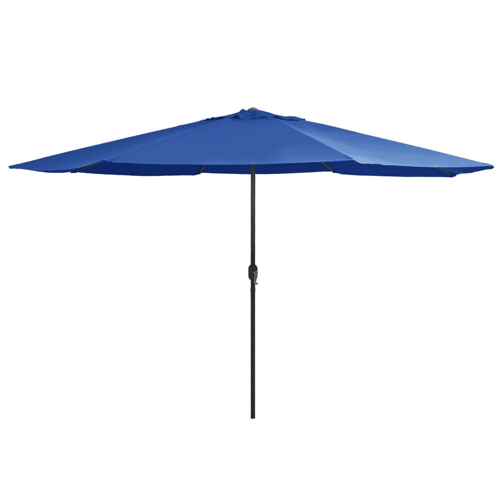 vidaXL Parasol ogrodowy na metalowym słupku 400 cm lazurowy Darmowa dostawa 47385