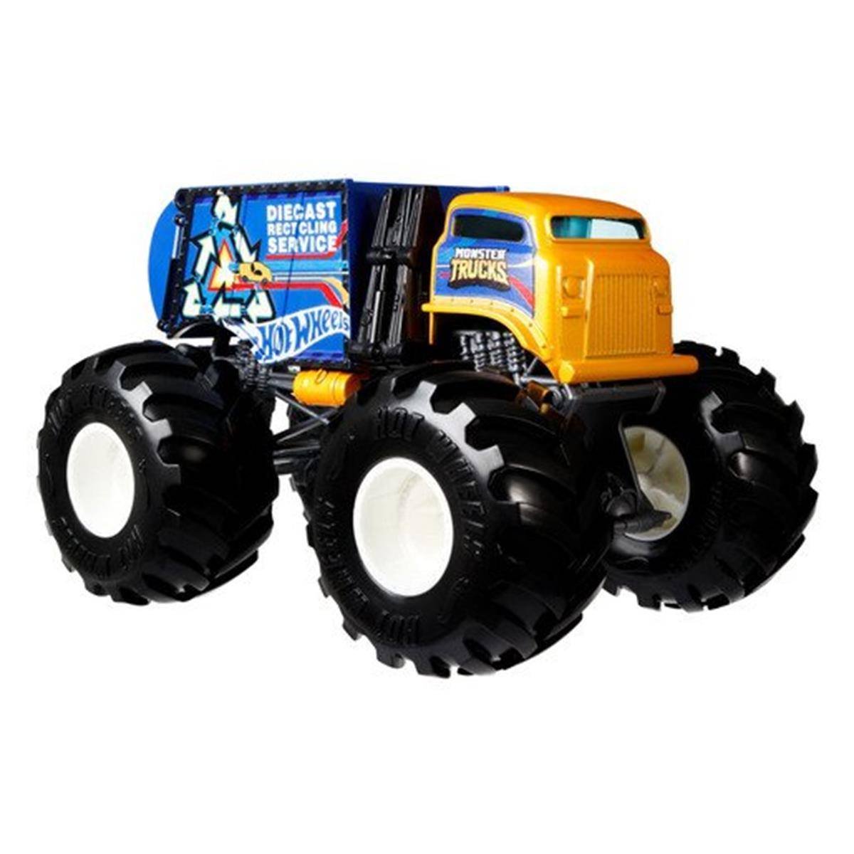 Mattel Monster Truck Pojazd 1:24 Śmieciarka 5_765823