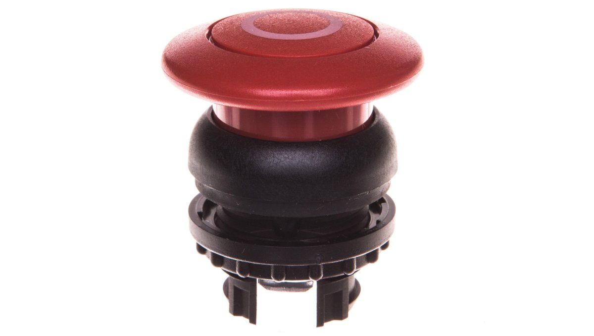 Eaton Przycisk grzybkowy czerwony 22mm z samopowrotem z opisem M22S-DP-R-XO 216721 216721