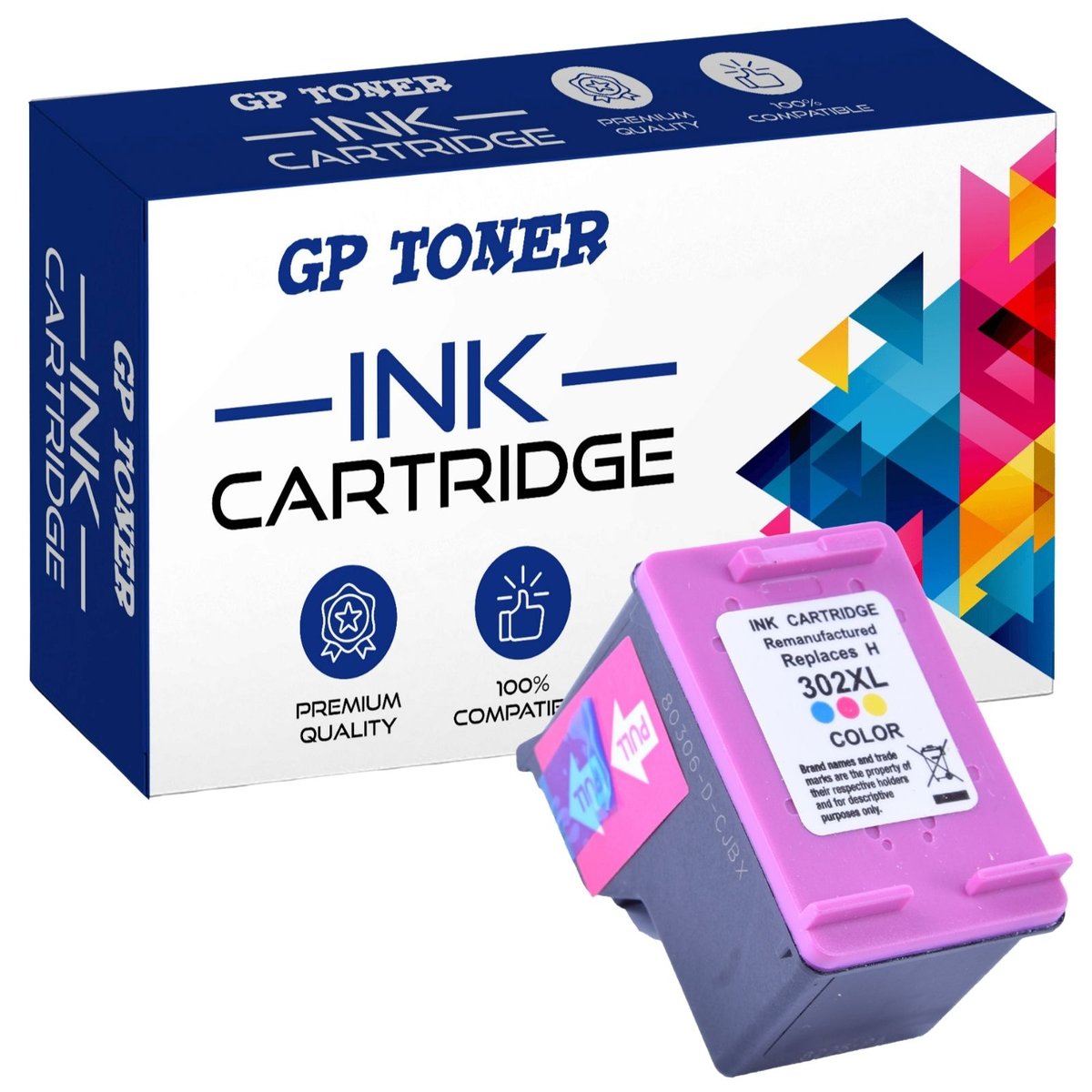 INK Tusz Ct CT1-H302XL Cmy do Hp trójkolorowy