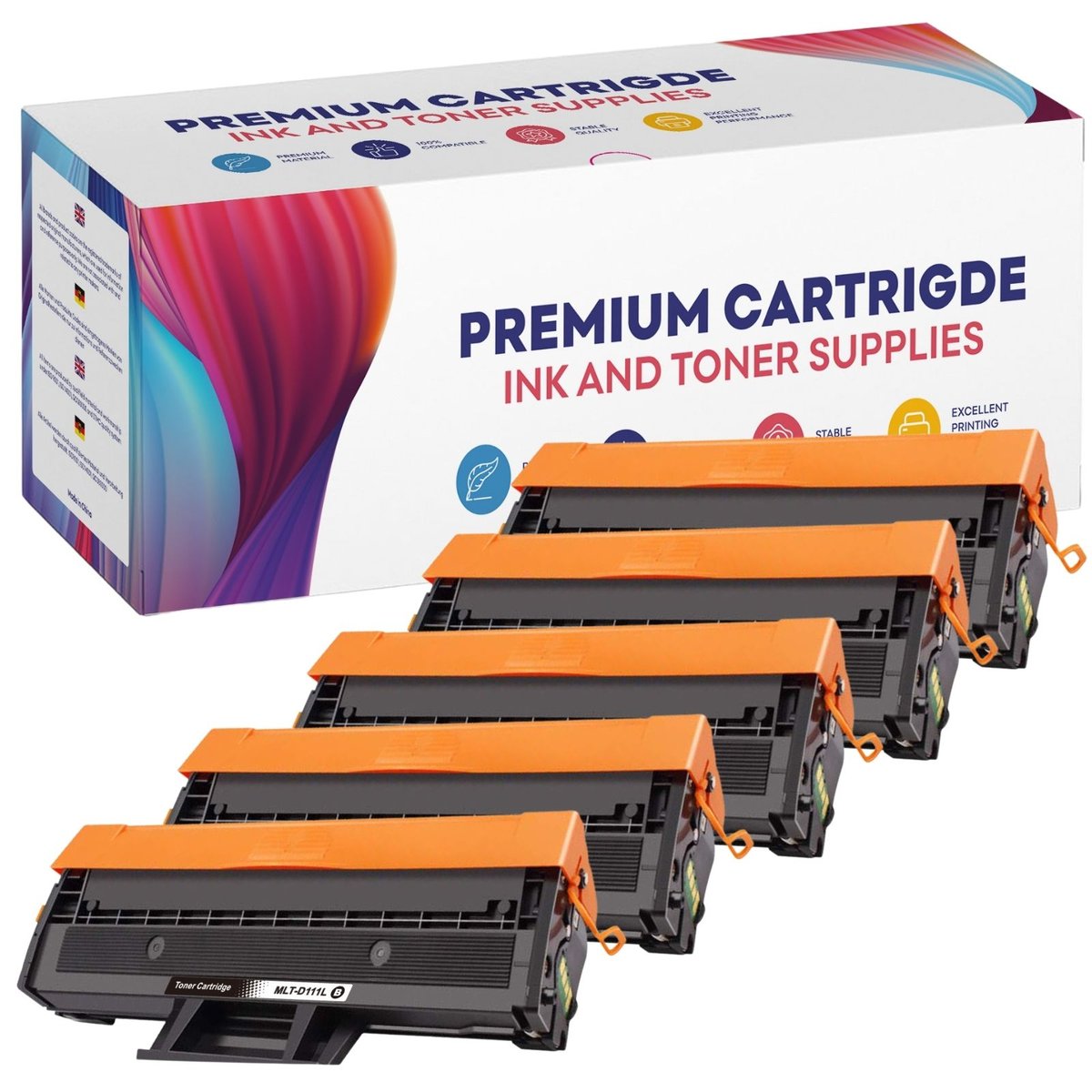5x Toner do Samsung Xpress M2020 M2022 W Xpress-M2070 FW F MLT-D111